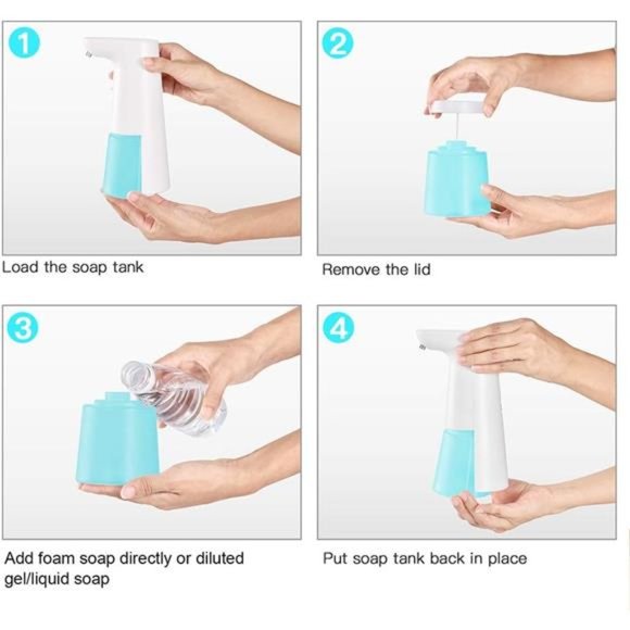 Soap Dispenser,Automatic Foaming Soap Dispenser Hand Free Countertop Dispensers - Picture 6 of 6